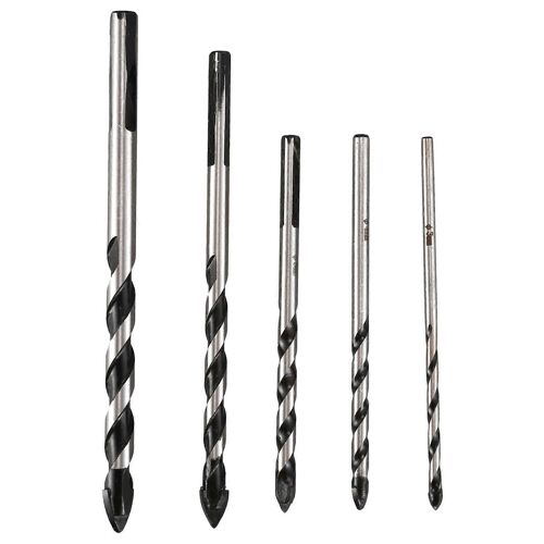 Jeu de 5 forets en carbure de tungstène (3 mm 4 mm 5 mm 6 mm 8 mm)