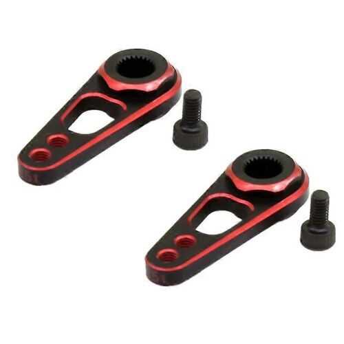 2Pcs Double Trou 25T pour 1/10 RC Voiture Bateau Futaba Savox Emax PowerHD,1