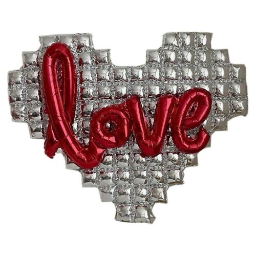 Coeur En Forme De Fond Mur Feuille Ballon Lettre D'amour Ballons D