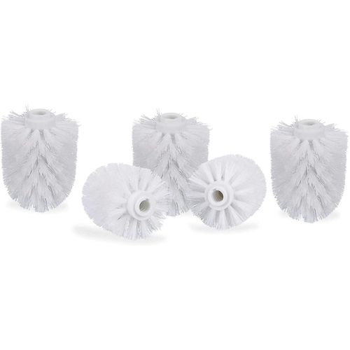6pcs toilette brosse de rechange tête blanche brosses de remplacement diamètre 8cm walkbee a-f