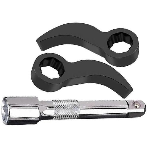 3 Pcs Adaptateur De Pied-De-Biche - Outil,Adaptateur De Clé De Levier - Convient Aux Cliquets D'entraînement De 1/2 Pouce Outil De Retrait De Demi-Arbre C Edition
