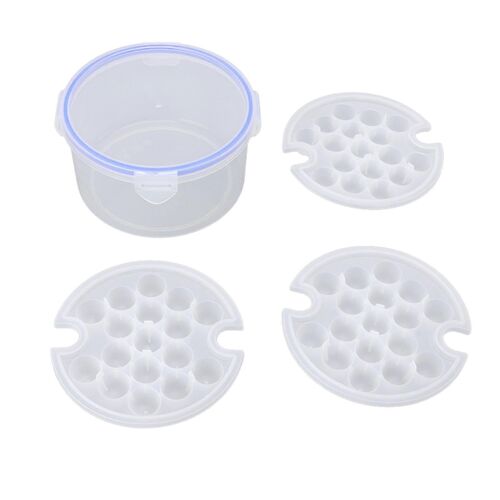 Boîte À Glaçons 1.1l 51 Grilles Moules À Glaçons Ronds Multicouches De Grande Capacité Pour La Maison A-B