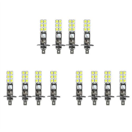 12pcs H1 6000k Super Blanc 80w Led Ampoules Kit Brouillard Feu De Conduite Édition