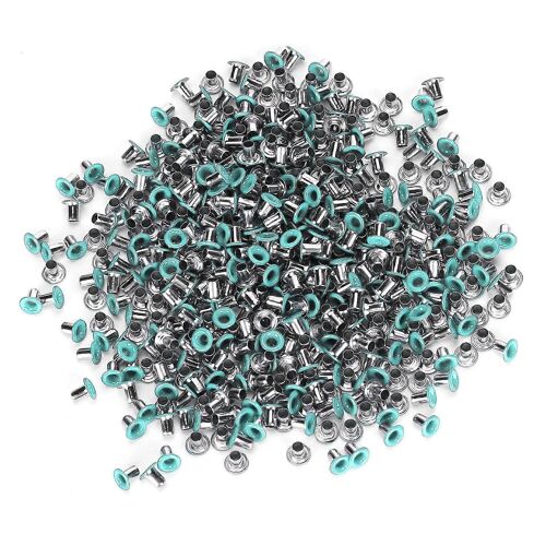 500pcs Oeillets En Laiton 2mm Trou Intérieur Oeillets Colorés Kit Pour Vêtements Chaussures Sac Bricolage Artisanatvert A-B