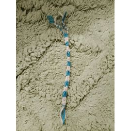 Bracelet En Fil Artisanal Violet Bleu 3 Ans Vintage Années 80.