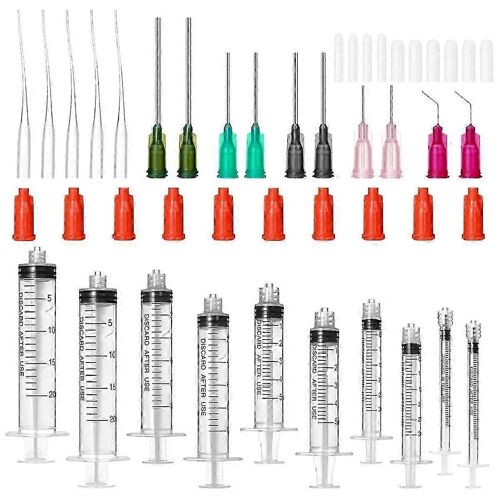 Applicateur de colle Seringue à pointe émoussée et capuchon,avec tube en plastique souple,adapté à l'encre,époxy,Cr walkbee A-F