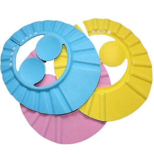3 Pièces Bonnet De Douche Pour Bébé Bonnet De Bain En Silicone Réglable 