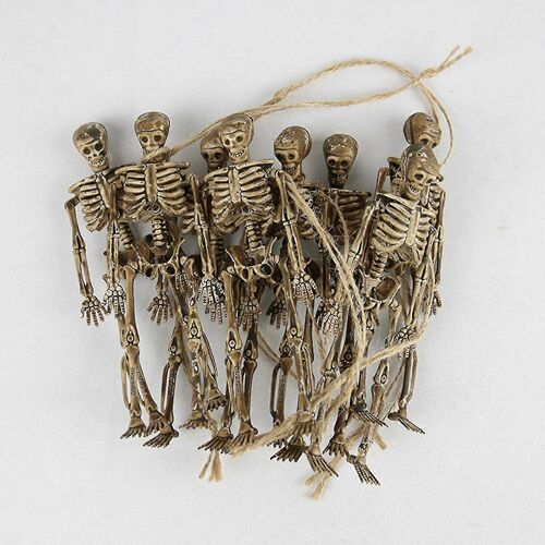 8pcs Halloween Prop Squelette Modèle Réaliste Humains Os Bricolage Tricky Fournitures