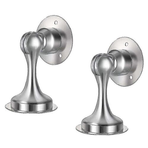 Butée de porte anti-collision intérieure,antirouille et durable,ruban adhésif double face,sans perforation (2 pièces) A