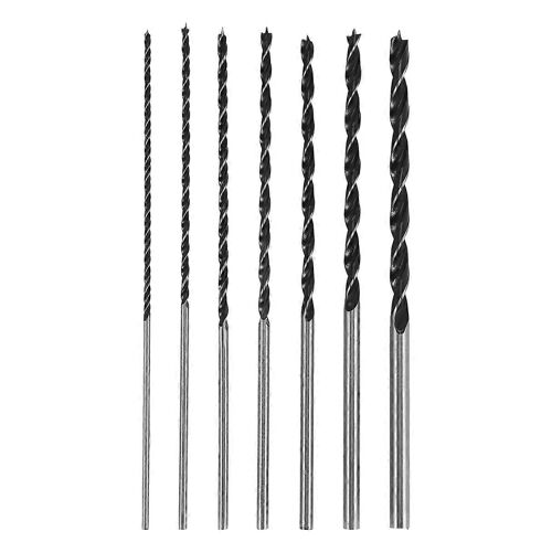 7Pcs Extra Long Foret à bois Set 12 pouces 300mm Forets DIY Outil de travail du bois Perceuse en spirale Extra