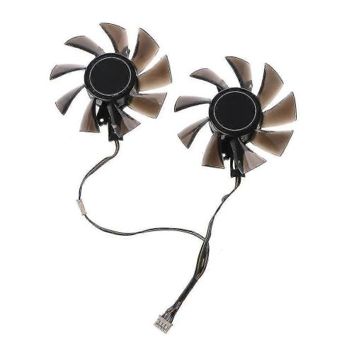 2pcs 75mm carte graphique refroidissement vga ventilateur T128010su 4pin 12v 0.35a ventilateur de refroidissement