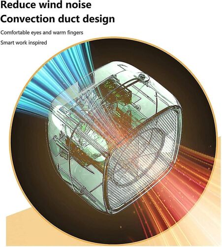 Chauffage d'espace,mini ventilateur électrique compact alimenté par batterie,électrique d'hiver avec thermostat,haut rendement,pour la maison,chambre à coucher,bureau,utilisation intérieure,ja