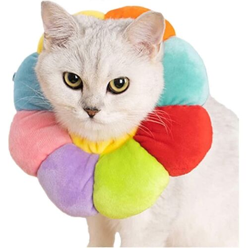 Collier De Chat Réglable Collier De Récupération Collier Conique De Chat Doux Collier Anti-Léchage Toilettage Pour Animaux De Compagnie Pour Chats Et Chiens Réhabilitation Post-Opératoire,Toilettage,