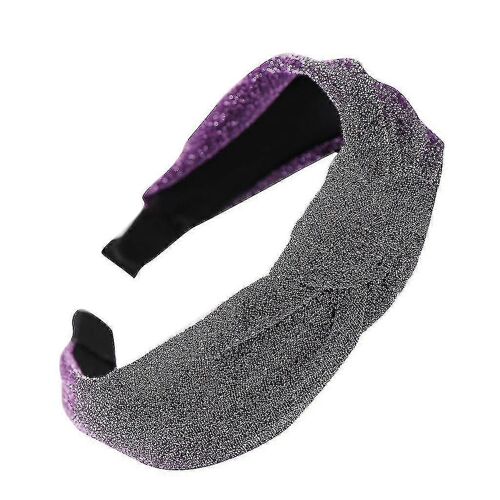 Mode Arc Noeud Femmes Brillant Soie Tête Cerceau Simple Doux Filles Cheveux Bandeaux