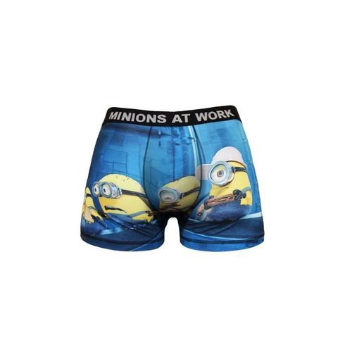 Minions Boxer Homme Imprimé Bleu - Du S Au Xl