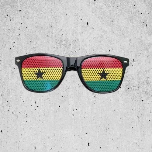 Lunettes De Soleil Drapeau Ghana Fans Football Supporters