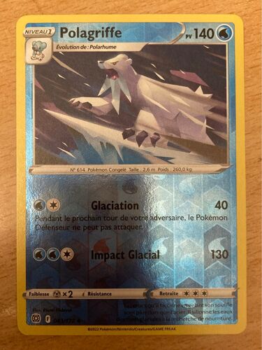 (1461) Polagriffe 43/172 Pokemon 