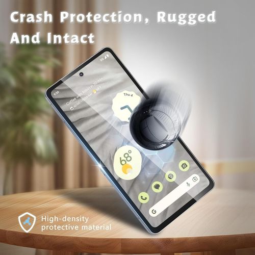 Kalanka-3 Pièces Verre Trempé Pour Google Pixel 7a, Déverrouillage Par Empreinte Digitale, Dureté 9h, Anti-Rayures, 3d-Coverage, Sans Bulles, Hd Verre
