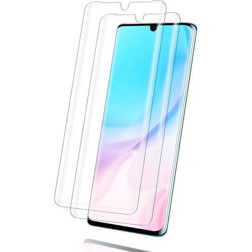 SJZG-2 Pièces Verre Trempé Pour Huawei P30 Pro, Hd Haute Sensibilité Film Protection Écran Pour Huawei P30 Pro, Ultra Résistant Dureté 9H Vitre Protection, 3D Vt Sans Bulles Protection D'Écran