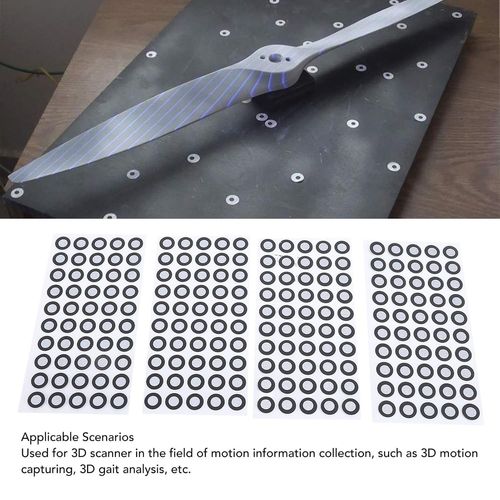 Mevronisshop-Marqueur Scanner 3d, 500pièces Points De Marqueur Pour Scanner Marqueurs De Réflexion Diffus Objectifs De Positionnement Dots De Suivi De Scan Pour Scanners 3d 6mm Id 10mm Od