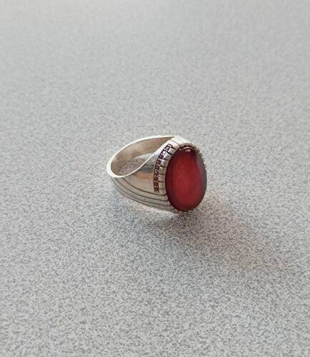 Chevalière Argent Agate