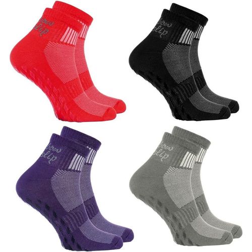 Uaa-- Femme Homme Chaussettes Antidérapantes De Sport En Coton