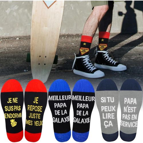 Kalanka-Chaussettes Papa 43-46 Idee Cadeau Papa Anniversaire Cadeau Pour Papa Original Cadeau Noel Papa Cadeau Fete Des Peres Cadeau Homme