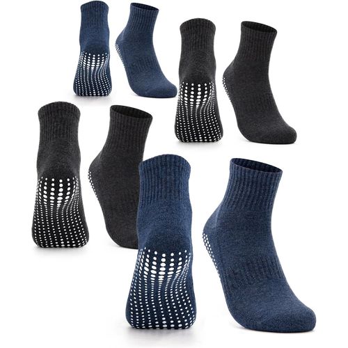 Kalanka-Chaussettes Antidérapantes Homme Lot De 2-4 (Modèle: Andi)