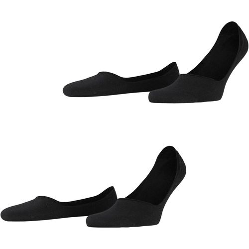Kjakl-homme Basic Uni 2-pack Socquettes Invisibles Respirantes Biologiques Coton Encolure Moyenne Système Anti-glisse Au Talon Ne Glissent Pas Dans La Chaussure Fines Multipack Lot De 2 Paires