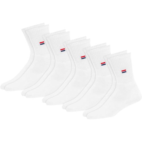 Chaussettes Sport Hautes Homme Femme-Lot De 5 Paires Socquettes Classiques Unisex Crew Coton Coussin Confort.[S40]