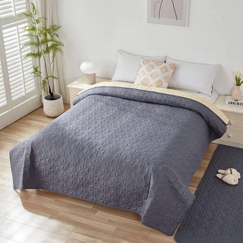 Tianyi-Housse De Canapé 100% Imperméable, Housse De Lit, Housse Pour Animaux De Compagnie, Canapé, Housse Pour Meubles De Canapé, Convient Aux Enfants, Chiens, Chats(Gris, 76-180 Cm(1 Paquet))