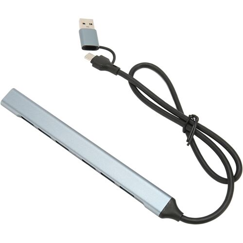 KAL-Hub Usb C, Station D'Accueil Usb C 7 En 1, Adaptateur Multiport Usb C Hub Avec Connecteurs Usb3.0 Usb C 7 Interfaces Usb, Pour Win Xp Pour Vista Pour Win7 8 8.1 10 Pour