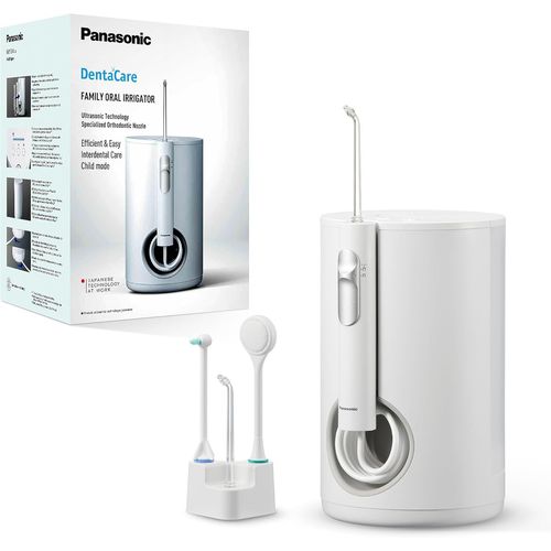 Chenquansarl-Ew1614aw503-Pack Hydropulseur Bucco-Dentaire Familial, Jet Ultrasonique, Mode Enfant, 10 Réglages De Pression, Ipx7, Orthodontiques, 5 Buses, Alimentation Secteur, Blanc