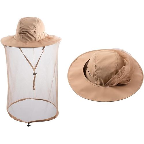 Chenquansarl-Chapeau De Safari Pour Homme Et Femme - Pour Le Jardinage, La Randonnée, La Pêche - Avec Moustiquaire En Maille