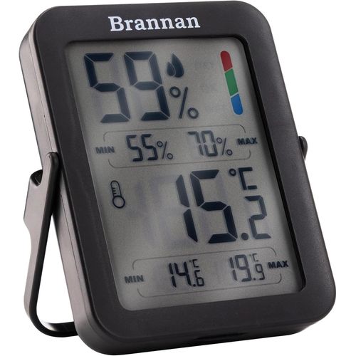 Thermomètre hygromètre d'intérieur Max Min ¿ Thermomètre précis de la température d'enregistrement minimale maximale Affichage numérique pour surveiller la maison, le bureau
