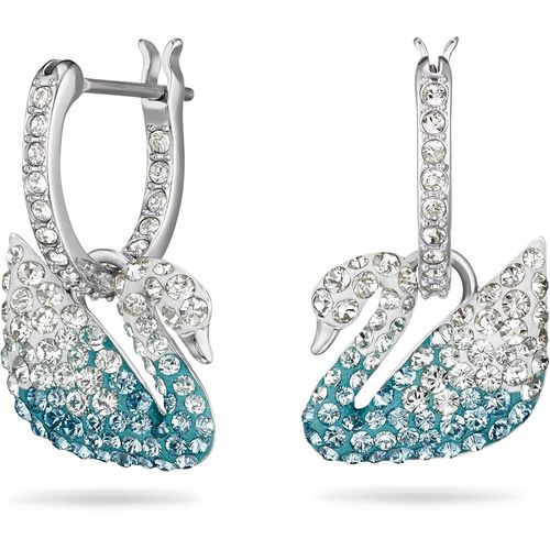 Chenquansarl-Pendentif Iconic Swan, Multicolore, Métal Rhodié