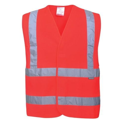 Gilet haute visibilité Portwest baudrier double ceinture Rouge L - XL