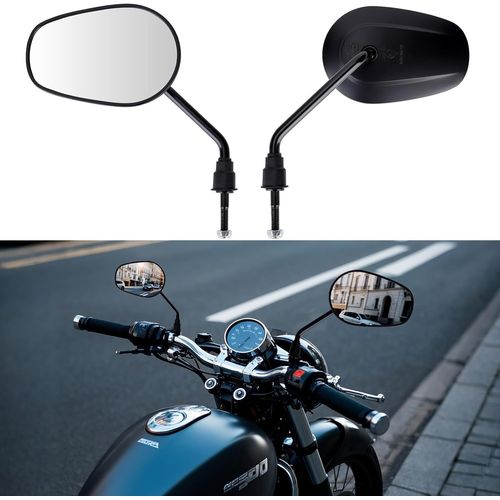 Kalgh-Moto Rétroviseur E13-Homologué 2 Pièces,Rétroviseur Moto 360 Rotatif,Rétroviseur Moto M8 Compatible Avec Scooter,Scooter,Atv,Vélomoteur,Dirt-Bike