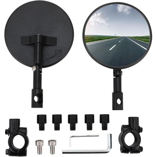 Kalgh-Rétroviseurs Universels Pour Moto-Rétroviseur Moto Pliable-Rétroviseur Supermoto Compatible Avec La Plupart Des Motos-Pour Guidon De 22 Mm De Diamètre-2 Pièces