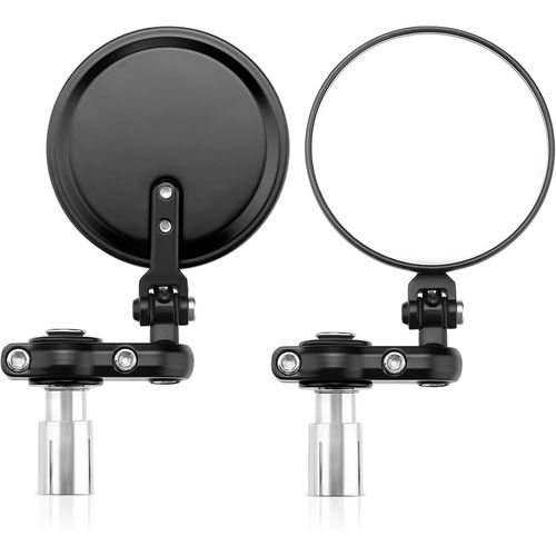 Kalgh-Rétroviseur De Moto-Certifié E24-Rotation À 360 °-Rétroviseur Rond Pour Guidon