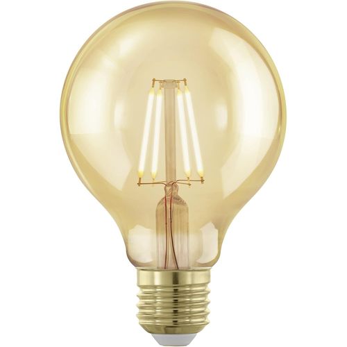 Yemaesre-Lampe Led E27 Dimmable, Ampoule À Incandescence Golden Vintage, Éclairage Rétro, 4 Watts (Correspond À 28 Watts), 300 Lumens, Blanc Chaud, Doré, 1700 Kelvin, G80, Ø 8 Cm