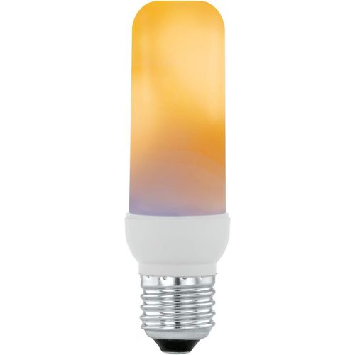 Yemaesre-Ampoule Led Effet Flamme E27, Lampe Décorative Scintillante En Forme De Tube, 3 Watts, 90 Lumens, Blanc Chaud, 1600 Kelvin, T40, Ø 4 Cm