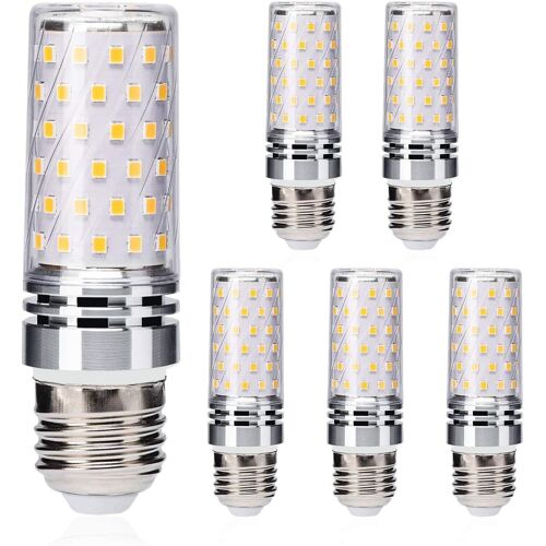 Kalanka-8w Ampoules Led E27 Blanc Chaud 2700k, Équivalent 60w 70w 80w Halogène, Ampoules Maïs E27 Led Ac 220-240v Non Dimmable Pas De Scintillement E27 Maïs Ampoules, Lot De 5