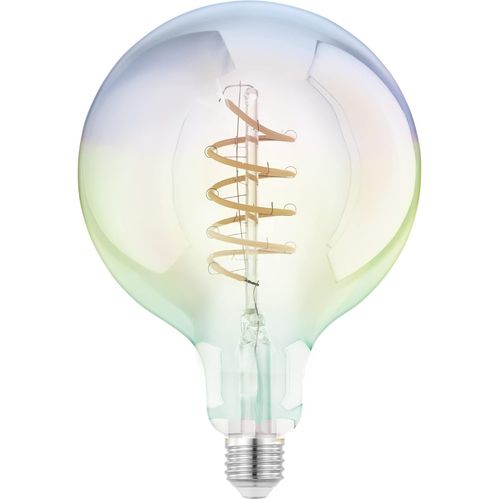 Yemaesre-Lampe Led E27 Grande Taille, Ampoule Multicolore Effet Arc En Ciel, Éclairage Rétro Forme Globe, 3 Watts, Blanc Chaud, 2200 Kelvin, G150, Ø 15 Cm