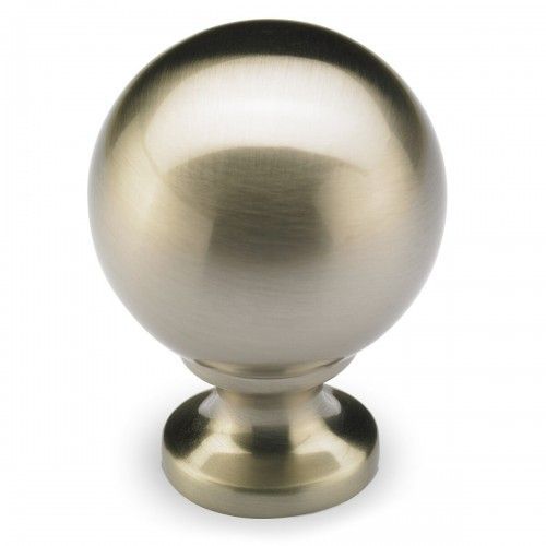 Bouton de meuble rond Bona - hauteur 41 mm - D 30 mm - par 4 - aspect inox brossé HETTICH