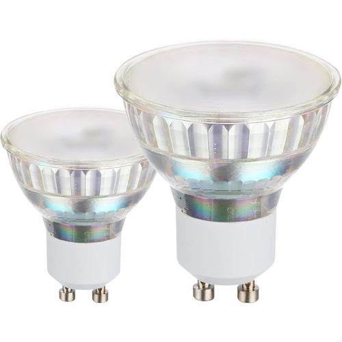 Yemaesre-Lot De 2 Ampoules Led Gu10, Lampes Réflecteur, Spots De 3 Watts Chacun (Équivalent 24 Watts), 240 Lumens, Blanc Chaud, 3000 Kelvin, Ø 5 Cm
