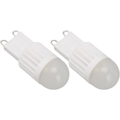 Kal-Lot De 2 Ampoules Led G9 À Intensité Variable 180 Lm 14 Perles À Double Broche G9 Pour Lampe De Table, Applique Murale, Lustre 220 V 2 W, Ampoule De Nuit Pour Chambre, Cuisine,