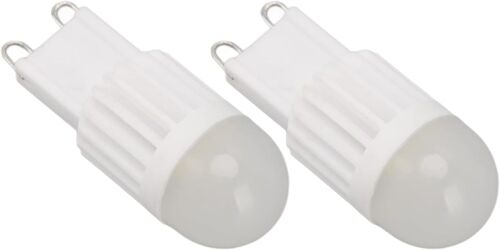 Kal-Lot De 2 Ampoules Led G9 À Intensité Variable 180 Lm 14 Perles À Double Broche G9 Pour Lampe De Table, Applique Murale, Lustre 220 V 2 W, Ampoule De Nuit Pour Chambre, Cuisine,