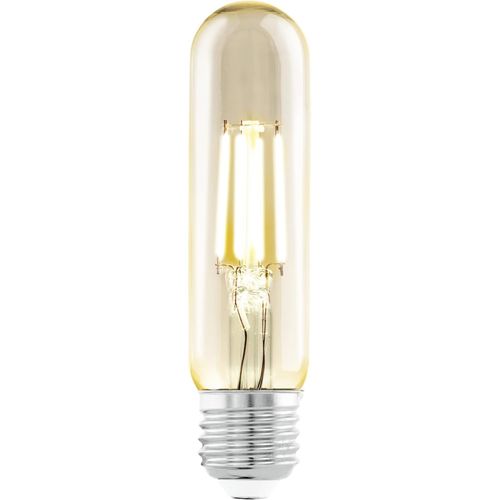 Yemaesre-Ampoule Led Tube E27, Lampe À Incandescence En Forme De Tige, Éclairage Vintage Et Rétro, 4 Watts (Correspond À 26 Watts), 270 Lumens, Blanc Chaud, Ambré, 2200 Kelvin, T32, Ø 3,2 Cm