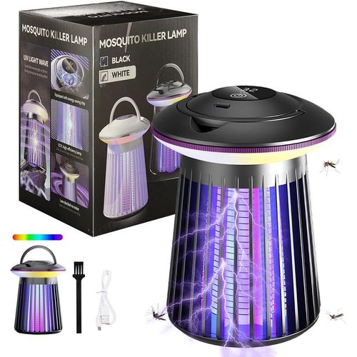 KALANKA-Lampe Anti Moustique Interieur,Interieur et Appareil Anti Moustique Exterieur,Produit Anti Moustique de Fonction de Veilleuse Supplémentaire,Lampe UV Anti Moustique pour Chambres,Chambres D`E